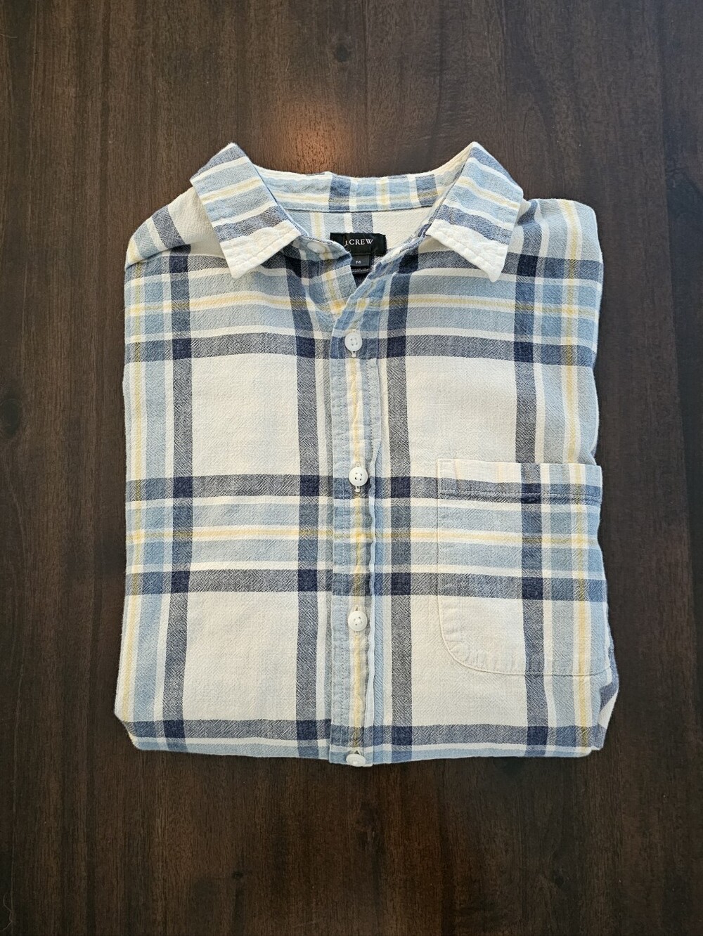J. Crew Summer Plaid Shirt Size Medium